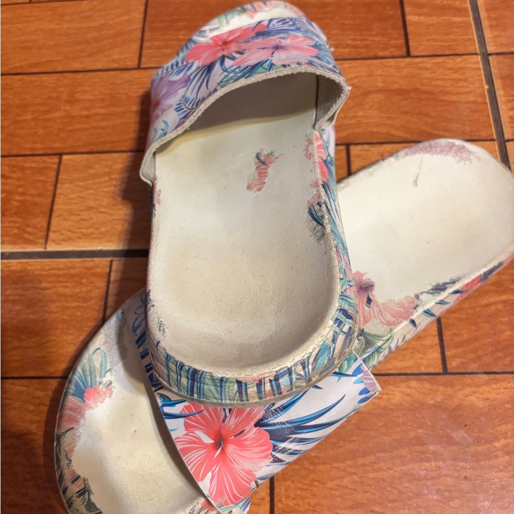 Floral Slide Sandals for Women